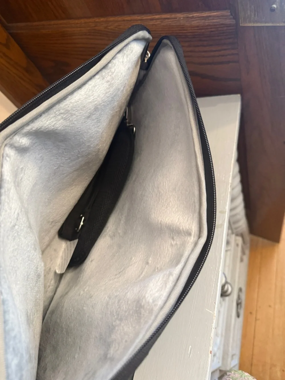 Mosiso 15.6” Botanical Black Floral Laptop Tote Crossbody Bag